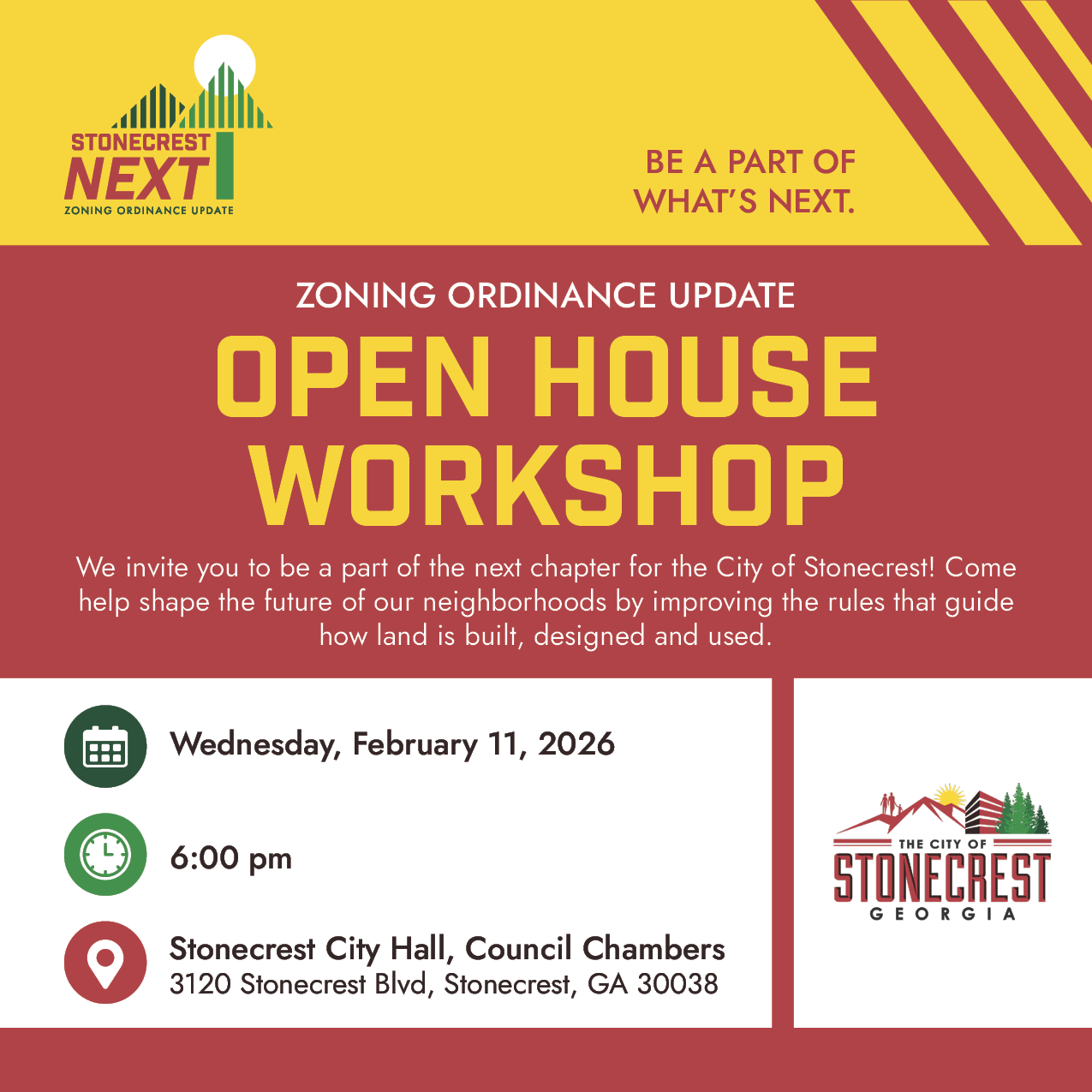 COS Zoning Ordinance Update: Open House Workshop