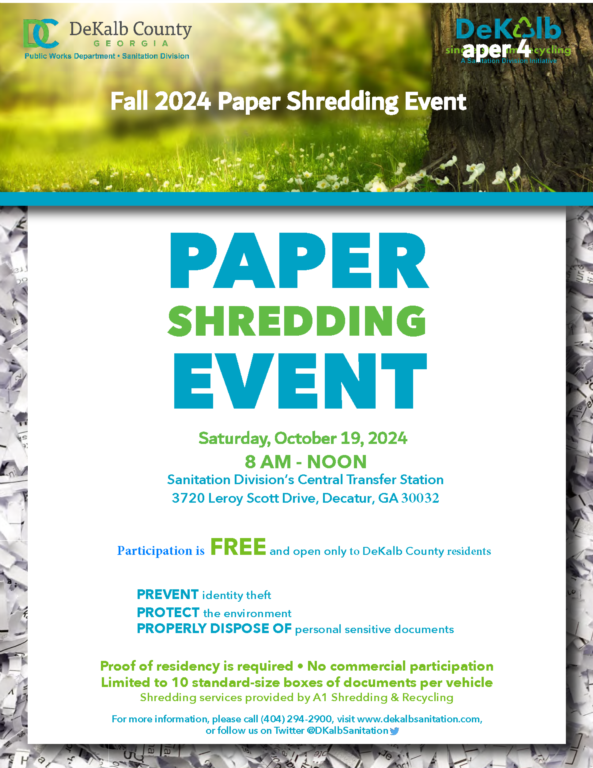 Fall 2024 Paper Shredding Event