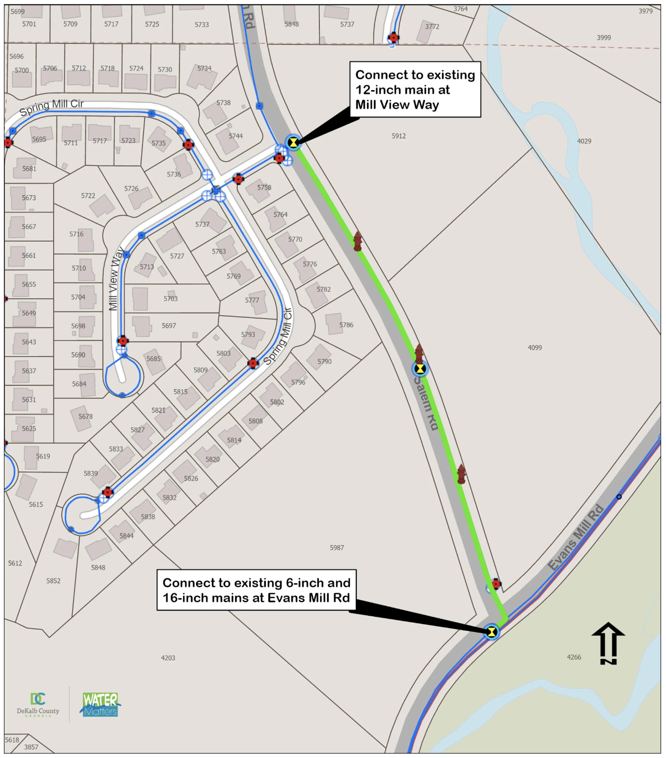 Project Map - Salem Water Main Replacement