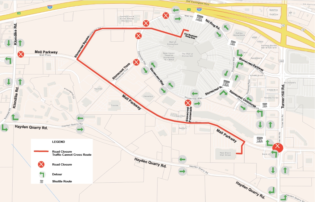 COS MLK Parade Detour Map 2026